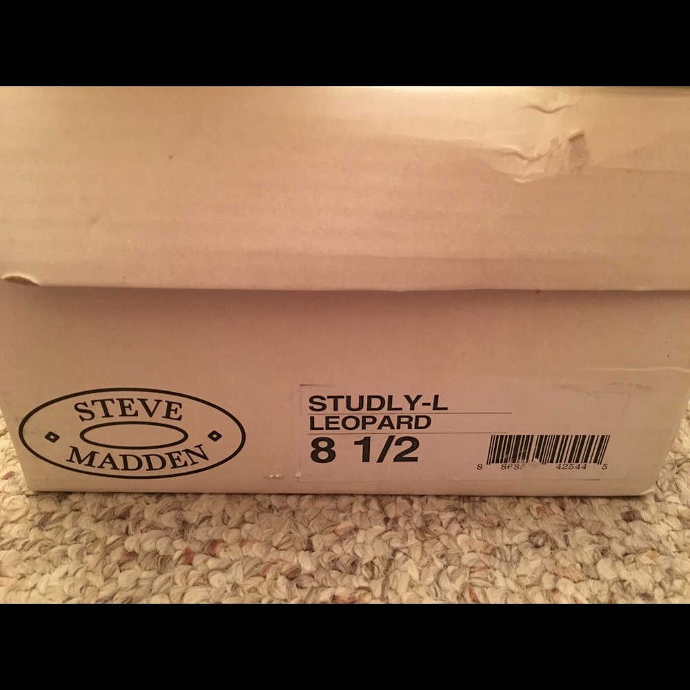 Steve Madden Leopard Studded Loafers